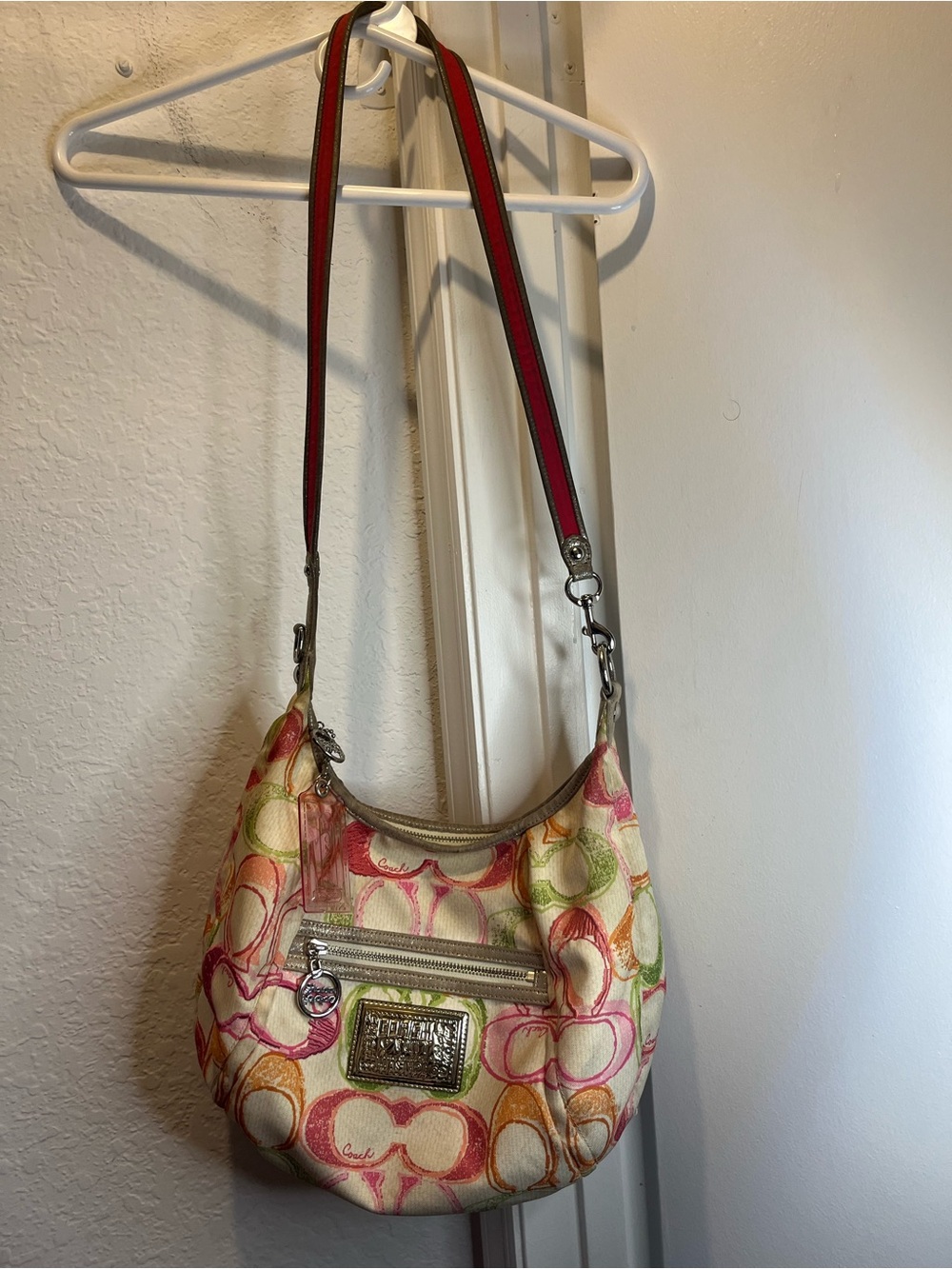 Vintage Coach Poppy Glam Signature Groovy Hobo Bag - Picture 1 of 7